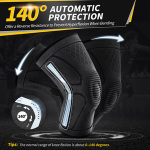 Venta al por mayor de rodilleras para gimnasio, rodilleras de voleibol para aliviar el dolor, rodilleras de manga de compresión para correr y trabajar - Product Image 2