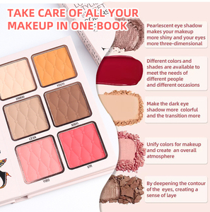 <span class=keywords><strong>Palette</strong></span> Trucco Viso Multifunzionale a 4 Strati con 54 Colori: Ombretto, Blush, Illuminante, Contouring, Lucidalabbra e Tinta Sopracciglia - Product Image 4