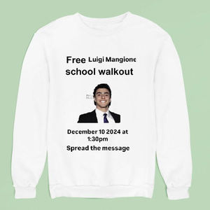 Luigi <span class=keywords><strong>Mangione</strong></span> Sweat-shirt décontracté pour femme 100% coton Tissu tricoté imprimé de style vintage lourd pour l'hiver - Product Image 3