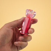 Tube de gloss à lèvres personnalisé avec logo, 2,5 ml, pour emballage cosmétique, tube de gloss rose, tube de rouge à lèvres liquide avec applicateur