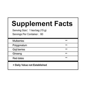 Yüksek kalite 100% sertifikalı organik Ginseng beş hazine çay ve antioksidan bitkisel çay erkekler sağlık destek içecek - Product Image 2