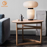 Table basse pliante en teck moderne et élégante, nouveaux modèles pour café, restaurant, villa, hôtel, salon
