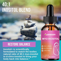 Complément de fertilité liquide OEM Myo-inositol et D-Chiro, Vitamine pour le soutien féminin, Vente en gros, Gouttes de folate et multivitamines à l'inositol
