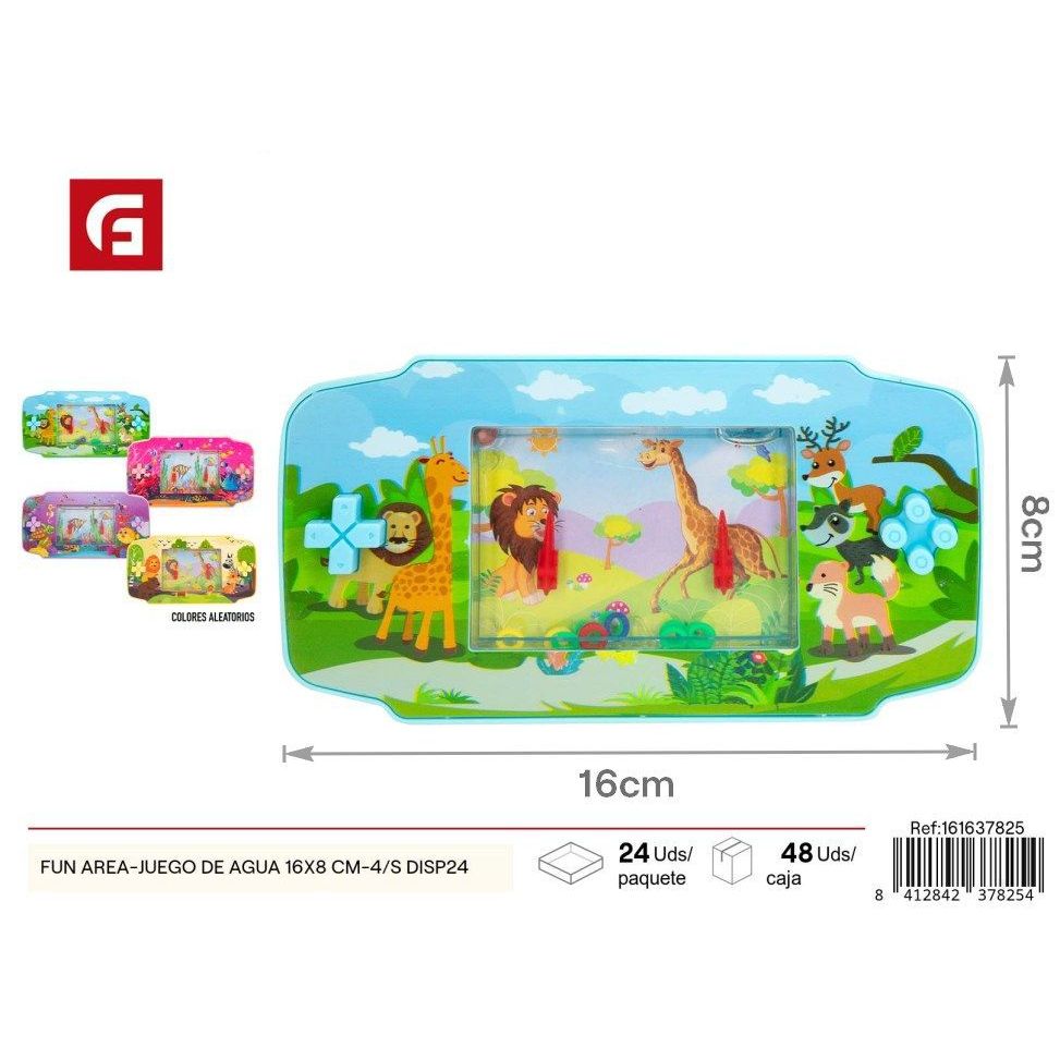 Water game 16x8 cm 4 models 24 units FUN AREA - Water fun for children