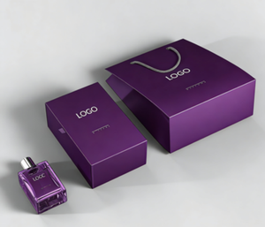 Caja de regalo de perfume deslizante de cartón de lujo con logotipo personalizado de fábrica, para botellas de vidrio de 10 ml y 50 ml, con papel de regalo. - Product Image 3