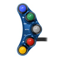 Interrupteur de guidon gauche pour Yamaha YZF-R1M (bleu)
