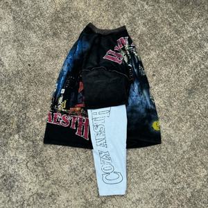 Camiseta de Punto con Estampado DTG Personalizado, Ecológica, Vintage, Holgada, Decolorada por el Sol, Cuello Redondo, Estilo Hip Hop, Urbana, de Algodón, Doble Capa para Hombre - Product Image 2