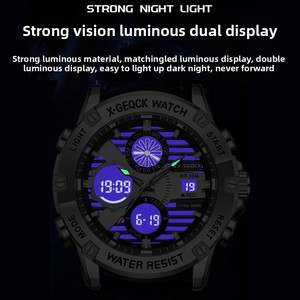 <span class=keywords><strong>น</strong></span>าฬิกาข้อมือควอตซ์แบบอนาล็อก-ดิจิตอลมัลติฟังก์ชั่<span class=keywords><strong>น</strong></span>สำหรับผู้ชาย กั<span class=keywords><strong>น</strong></span><span class=keywords><strong>น</strong></span>้ำ สายห<span class=keywords><strong>น</strong></span>ัง โครโ<span class=keywords><strong>น</strong></span>กราฟ จับเวลา พร้อมฟังก์ชั่นปลุก สำหรับเล่นกีฬา - Product Image 4