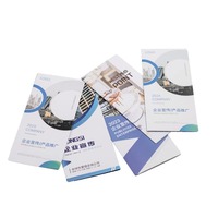 Brochure A4 mini en couverture souple de Chine, impression de magazine économique, conception de brochure découpée