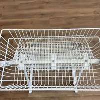 Étagère de présentation mobile multi-niveaux pour fruits et légumes de supermarché, unité de rangement sur pied à 4 niveaux avec paniers