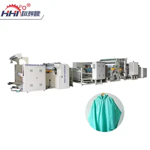 High Speed Guangdong Hot Melt Non Woven Fabric Compounding Coating Laminating Machine For Isolation Gown
