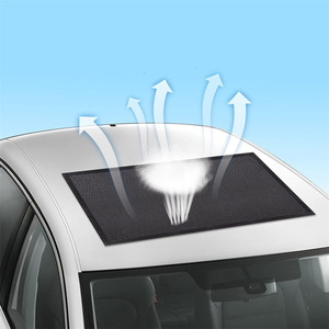 Pare-soleil pour toit ouvrant de voiture, maille semi-transparente, fixation magnétique, pour voitures générales KUNZONG 53 - Product Image 3