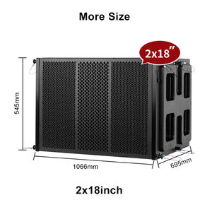BA218Sプロフェッショナルサウンドシステム デュアル18インチ屋外ラインアレイプロスピーカーサブウーファーシステム 18インチラインアレイスピーカー - Product Image 2