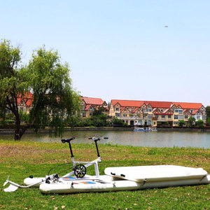 Bateau à pédales aquatique, ponton flottant gonflable, bateau de pêche, kayak à pédales - Product Image 4
