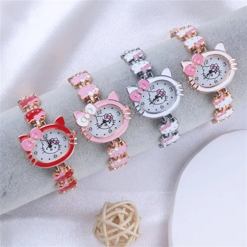 New styles fashion cute children's watch student children cat watch women's ladies electronic quartz watch