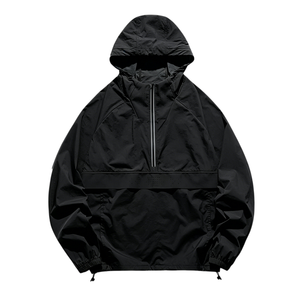 Chaqueta Cortavientos Personalizada con Logotipo para Hombre, Chaqueta Impermeable de Nailon con Capucha, Chaqueta Anorak para Exteriores, Venta al por Mayor TKAN9105 - Product Image 1