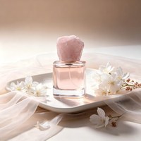 Flacon de parfum en verre rechargeable de luxe, carré, élégant, haut de gamme, avec couvercle en pierre, personnalisable avec logo, 30ml, 50ml, 100ml – Meilleures ventes