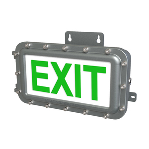 Luminaire d'urgence antidéflagrant à prix d'usine, batterie au lithium, lettres vertes, éclairage de sortie d'urgence IECEx ATEX - Product Image 5
