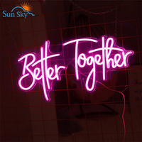 Enseigne au néon en acrylique Design personnalisé Led Advertising Better Together