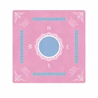 Tapis de Mahjong Moderne Peint à la Main, Antidérapant et Anti-bruit, Tapis de Table en Flanelle Antidérapant pour Table de Jeu
