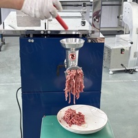 BS-250 otomatis komersial baja tahan karat mesin Bandsaw mesin SKH-51 pisau gergaji untuk daging beku & meja pemotong tulang