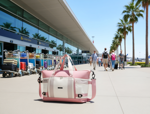 Borsa da Viaggio per Donna 3655L in Oxford con Chiusura a Cerniera, Manico Morbido, Motivo Tinta Unita per Viaggi - Product Image 2