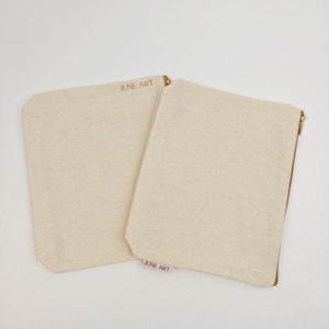 Custom Logo Cotton Canvas Makeup <b>Bag</b> Wholesale Small Private Label Travel <b>Bridesmaid</b> <b>Gift</b> Cosmetic Pouch - Product Image 1