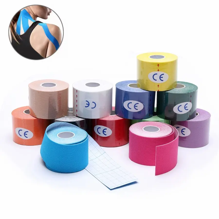 High quality Rock Waterproof 5cm 10cm Kt Sports Safety Therapy Kinesio Kinesiology Tape