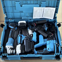 Set Perkakas Combo Power Tools 4 Kit 18v 20v 21v Volt Bor Tanpa Kabel Baterai untuk DIY Penggunaan Rumah Tangga