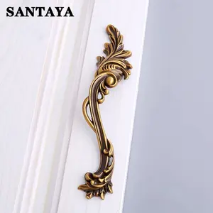 ヨーロッパの高級ヴィンテージコーヒー色の家具ハンドル、クラシックなワードローブ、キッチンキャビネット、引き出し、バードアノブ、ドレッサー、寝室用 - Product Image 6