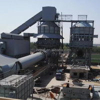 Horno de doble eje de 100-1600 TPD de capacidad para la fabricación de cemento con baja emisión de NOx, combustión mixta de gas natural/gas de carbón, engranaje de cojinete central