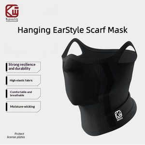 Masque facial Kewig avec boucles d'oreilles, coupe-vent, anti-froid, anti-poussière, chaud, en tissu hautement élastique pour <span class=keywords><strong>moto</strong></span> et vélo - Product Image 1