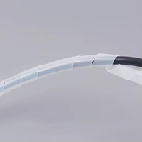 Tubo Espiral para Enrollar Cables, Bandas Espirales para Gestión de Cables, Aislamiento Espiral para Proteger Mazos de Cables