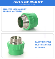 Raccord mâle PPR, embout de raccordement, connecteur pour tuyau d'eau, raccord mâle fileté PPR, raccord en plastique et laiton PPR