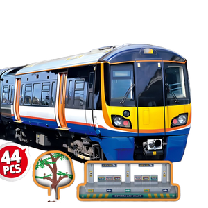 Juguetes de tragamonedas de Metro eléctrico con batería, tren subterráneo local y de alta velocidad con locomotora, luz, sonido y música, Juguetes - Product Image 1