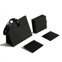 Emballage de bijoux avec boîte à tiroir en carton, sac en papier, pochette en microfibre à fermeture à pression, chiffon de polissage avec étui