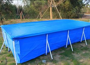 Cubierta Protectora para Piscina de Alta Resistencia con Cabrestante y Cable, Resistente a Desgarros, Aislamiento Térmico para Invierno - Product Image 4