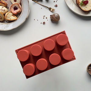 HE078 6 incluso cilindro Muffin Diy hornear <span class=keywords><strong>molde</strong></span> <span class=keywords><strong>de</strong></span> <span class=keywords><strong>silicona</strong></span> para hacer pasteles <span class=keywords><strong>de</strong></span> Chocolate BPA libre <span class=keywords><strong>de</strong></span> <span class=keywords><strong>silicona</strong></span> moldes <span class=keywords><strong>de</strong></span> helado <span class=keywords><strong>de</strong></span> grado alimenticio - Product Image 1