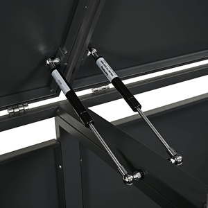 <span class=keywords><strong>Abri</strong></span> extérieur en acier galvanisé pour <span class=keywords><strong>poubelles</strong></span> de jardin, écologique, pour 1/2/<span class=keywords><strong>3</strong></span>/4 bacs à roulettes, en métal, pour rangement - Product Image 6