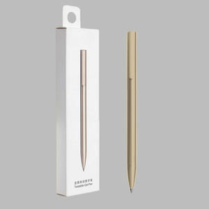 Bolígrafo multifuncional deportivo metálico de alta gama superventas, diseño minimalista negro, uso de oficina, grabado, retráctil personalizado - Product Image 5