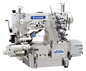 Máquina de coser interlock de cama cilíndrica con accionamiento directo MC 600D-38UT, cortador derecho, con cortahilos automático y rodillo - Product Image 2