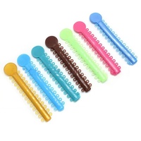 Anneaux de ligature multicolores transparents pour appareils dentaires, pour la correction dentaire
