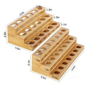 Estante para Especias de Bambú con Base de Madera, Tipo Independiente, de Cuatro Niveles, Organizador de Almacenamiento Multifuncional - Product Image 1
