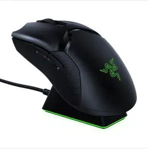 Razer Viper เมาส์เล่นเกมพร้อมแท่นชาร์จ,เมาส์เกมเมอร์คิวรี Ambidextrous ไร้สาย HyperSpeed