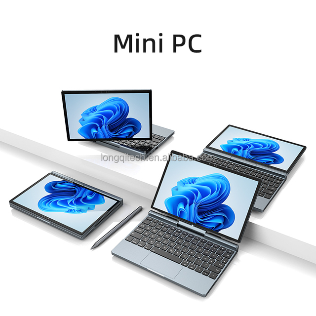 10.1 Inch Mini Laptop Handheld PC Intel 2-in-1 All Metal Wifi 6 PD Fast Charge Win 11 Pocket Business Laptop Support 32GB RAM