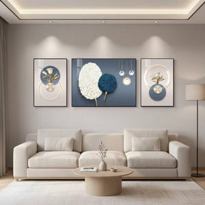 Arte <span class=keywords><strong>de</strong></span> Pared Moderno <span class=keywords><strong>de</strong></span> Lujo Ligero para Sala <span class=keywords><strong>de</strong></span> Estar, Decoración <span class=keywords><strong>de</strong></span> Porcelana <span class=keywords><strong>de</strong></span> Cristal para el Hogar con Marco <span class=keywords><strong>de</strong></span> Metal, Póster Decorativo <span class=keywords><strong>de</strong></span> Arte <span class=keywords><strong>de</strong></span> Pared - Product Image 2