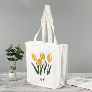 Personalizza la borsa della spesa in tela di cotone Tote borse Shopper <span class=keywords><strong>Calico</strong></span> con Logo stampato - Product Image 1