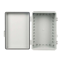 Boîtier de distribution électrique étanche IP68 en ABS et polycarbonate pour extérieur avec serrure, armoire moulée étanche