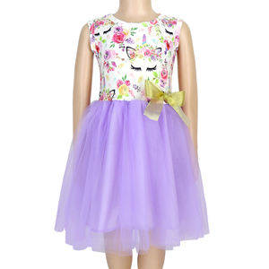 Vestido de Princesa de Tul con Lindas Flores Amarillas para Niña, Ropa Infantil, Vestidos para Niñas, Boutique, Vestido de Verano, Traje de Fiesta con Diadema de Lazo - Product Image 2