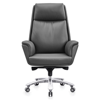 Meilleure vente, chaise de bureau pivotante en cuir, réglable, pour la maison et le bureau, chaise de patron en cuir PU A100